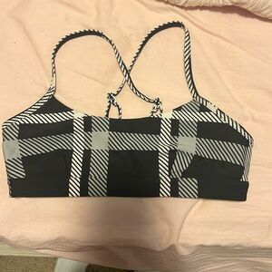 Black/Grey/White Alo Sports Bra Size S
